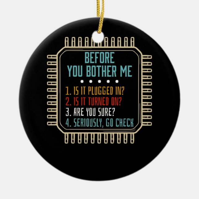 Décoration En Céramique Technologie de l'information Tech Assistance techn (Devant)