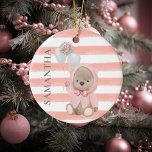Décoration En Céramique Teddy Bear Rose Girl's personnalisé bébé cadeau<br><div class="desc">Cette conception peut être personnalisée dans la zone fournie en modifiant la photo et/ou le texte. Vous pouvez également le customiser en cliquant sur Personnaliser ce Modèle, puis en choisissant l'option cliquer pour customiser et supprimer ou modifier la couleur de l'arrière - plan, ajouter du texte, modifier la couleur ou...</div>
