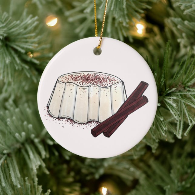 Décoration En Céramique Temblek Puerto Rican Nouvel An Pudding De Coco (Arbre)