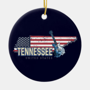 Décoration En Céramique Tennessee États-Unis Retro State Vintage USA