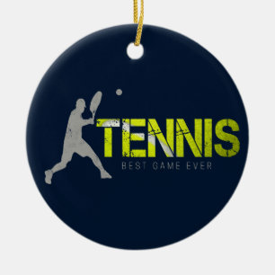 Décoration En Céramique Tennis Meilleur Jeu Jamais Vintage Sport Design Co