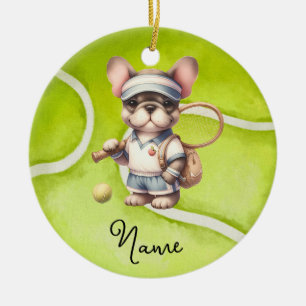 Décoration En Céramique Tennis Noël pour joueur