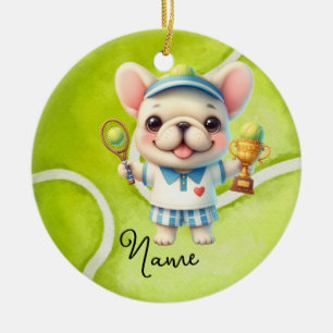 Décoration En Céramique Tennis Noël pour joueur