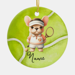 Décoration En Céramique Tennis Noël pour le Joueur Garçon