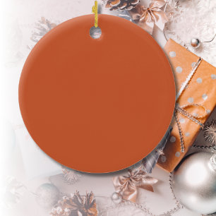 Décoration En Céramique Terracotta Orange Solide Couleur Chaleureuse & Con