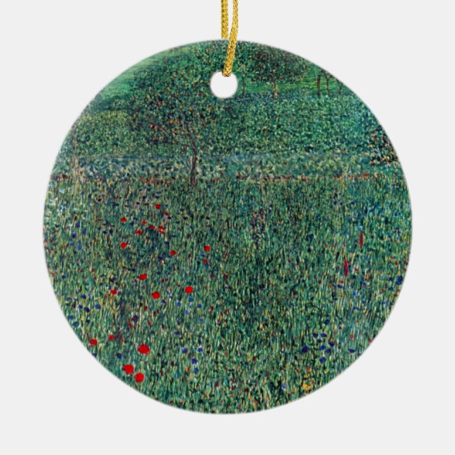 Décoration En Céramique Terrain de fleurs à Litzlberg Klimt, Paysage Vinta (Devant)