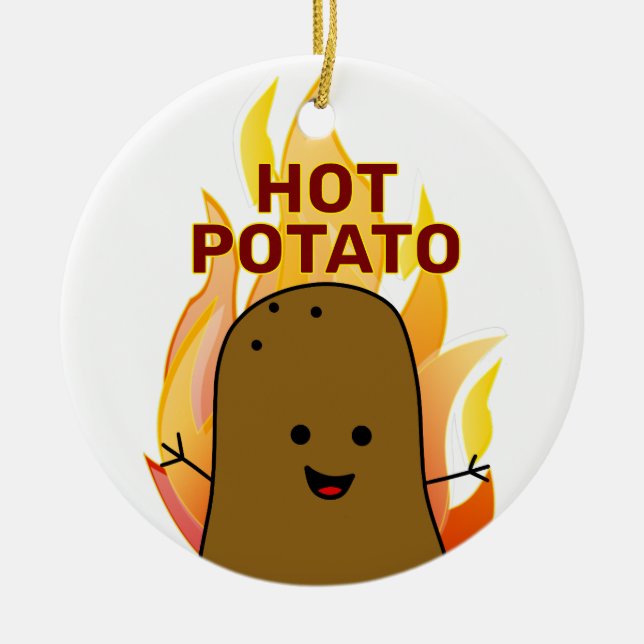 Décoration En Céramique T'es ma Patate Chaude (Devant)
