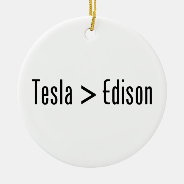 Décoration En Céramique Tesla > Edison (Devant)