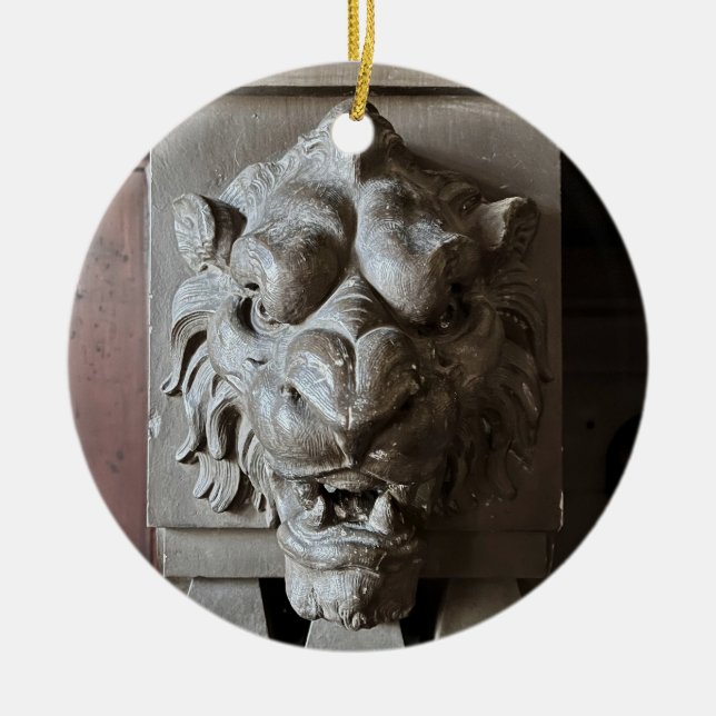 Décoration En Céramique Tête de lion (Devant)