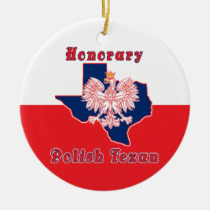 Décoration En Céramique Texan polonais honoraire