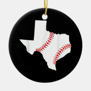 Décoration En Céramique Texas Baseball État drôle Texas Baseball