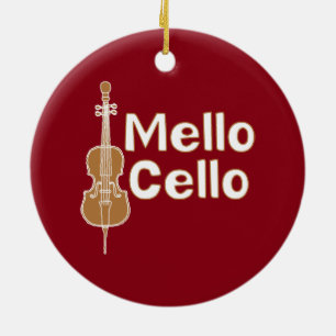 Décoration En Céramique Texte blanc Cello Mellow