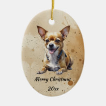 Texte daté de Noël Chihuahua, animal de compagnie