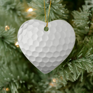 Décoration En Céramique Texture de balle de golf blanche et alvéolée