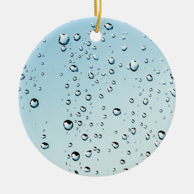 Décoration En Céramique Texture Raindrops (Devant)