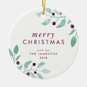 Décoration En Céramique *The beau Merry* d'ornement de Noël