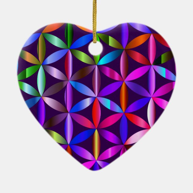 Décoration En Céramique The Beautiful Flower of Life Valentines Day Tree  (Dos)
