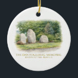 Décoration En Céramique The Dan Fogelberg Memorial Christmas Ornament<br><div class="desc">Christmas ornament with a special watercolor rendering of The Dan Fogelberg Memoria in Peoria,  IL.</div>