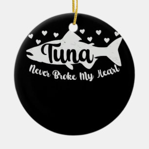 Décoration En Céramique Thon ne m'a jamais brisé le coeur thon rouge Mer 