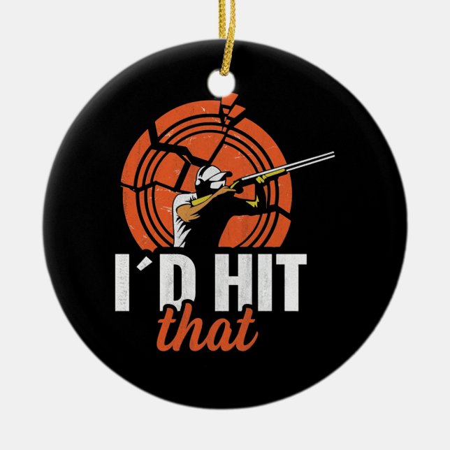 Décoration En Céramique Tir sur l'argile (Devant)