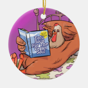 Décoration En Céramique Tofu Vegan Soul drôle