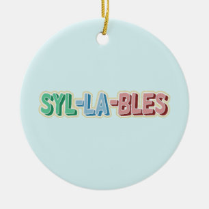 Décoration En Céramique Topographie des syllabes