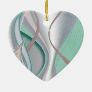 Décoration En Céramique Tornade abstraite de menthe de chocolat