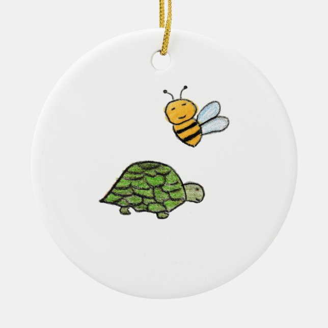 Décoration En Céramique Tortue Bumblebee (Devant)