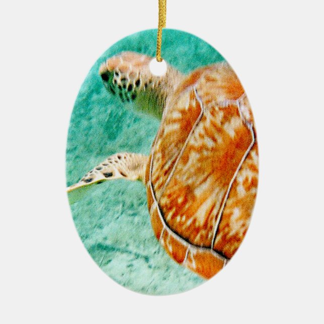 Décoration En Céramique Tortue de mer (Devant)