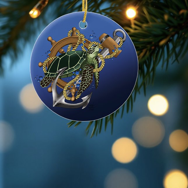 Décoration En Céramique Tortue de mer (Créateur téléchargé)