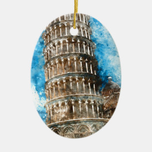 Décoration En Céramique Tour de Pise en Italie
