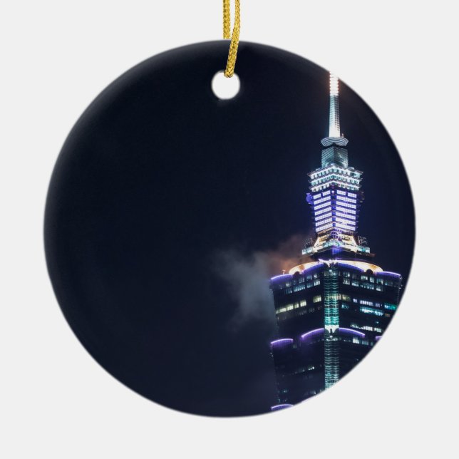 Décoration En Céramique Tour de Taïpeh 101 dans Taïwan, plan rapproché (Devant)