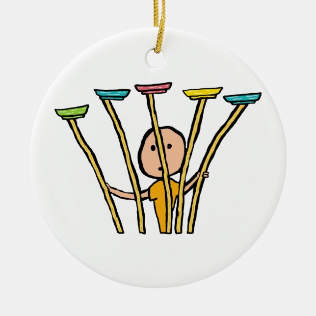 Décoration En Céramique Tournage de plaque (Devant)