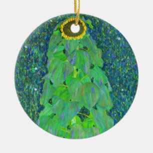 Décoration En Céramique Tournesol Gustav Klimt