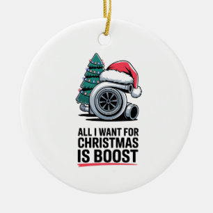 Décoration En Céramique Tout ce que je veux pour Noël, c'est le moteur Boo