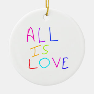 Décoration En Céramique Tout est amour arc-en-ciel coloré fierté LGBTQ gay