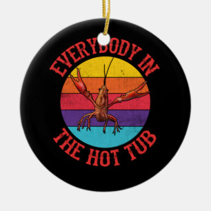 Décoration En Céramique Tout Le Monde Dans Le Bain À Feu Crawfish Crawfish