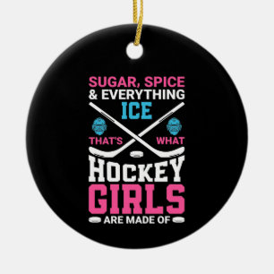 Décoration En Céramique Toutes les filles de hockey sur glace