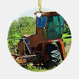 Décoration En Céramique Tracteur agricole Midwest Photo Noël