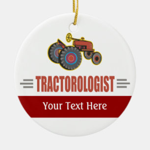 Décoration En Céramique Tracteur drôle