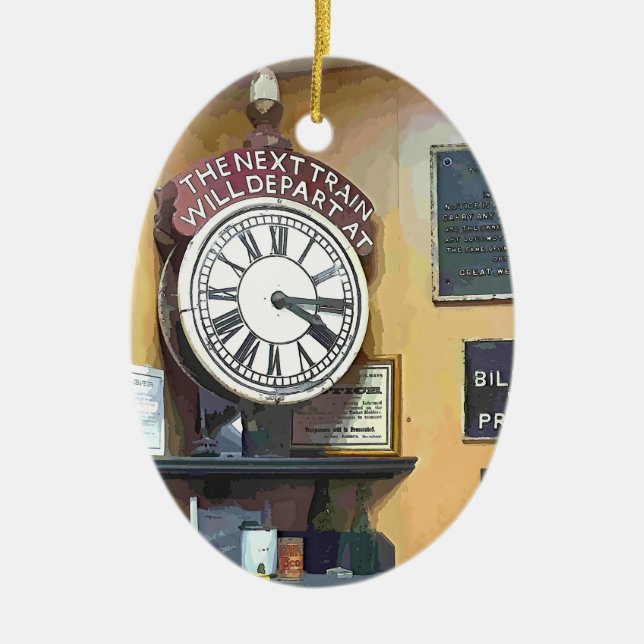 DÉCORATION EN CÉRAMIQUE TRAIN STATIONS (Devant)