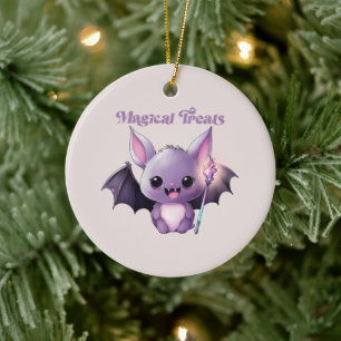 Décoration En Céramique Traitements magiques avec Bats mignons