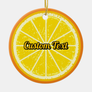 Décoration En Céramique tranche orange