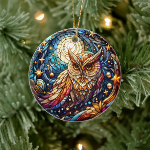 Décoration En Céramique Tranquillité en verre Une fenêtre en verre floral