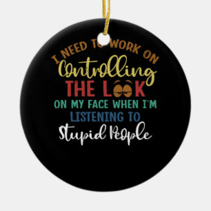 Décoration En Céramique Travail Sur Le Contrôle De Regarder Sur Mon Visage