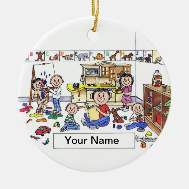 Décoration En Céramique Travailleuse automobile de jour - Femme (Devant)