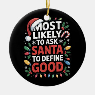Décoration En Céramique Très Probable De Demander À Père Noël De Définir L