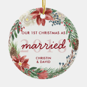 Décoration En Céramique Tressez notre premier Noël en tant que photo