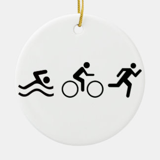 Décoration En Céramique Triathlète
