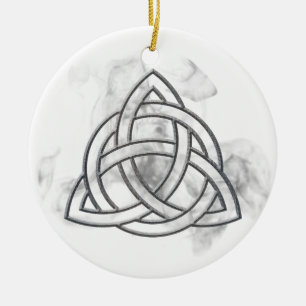Décoration En Céramique Triquetra Silver Bevel